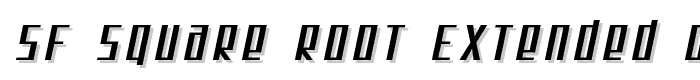 SF Square Root Extended Oblique font